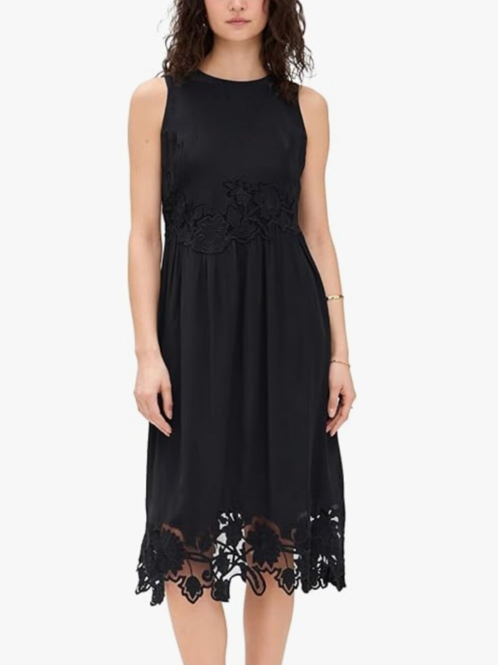 Velvet by Graham & Spencer Bianca Black Viscose Dress - S